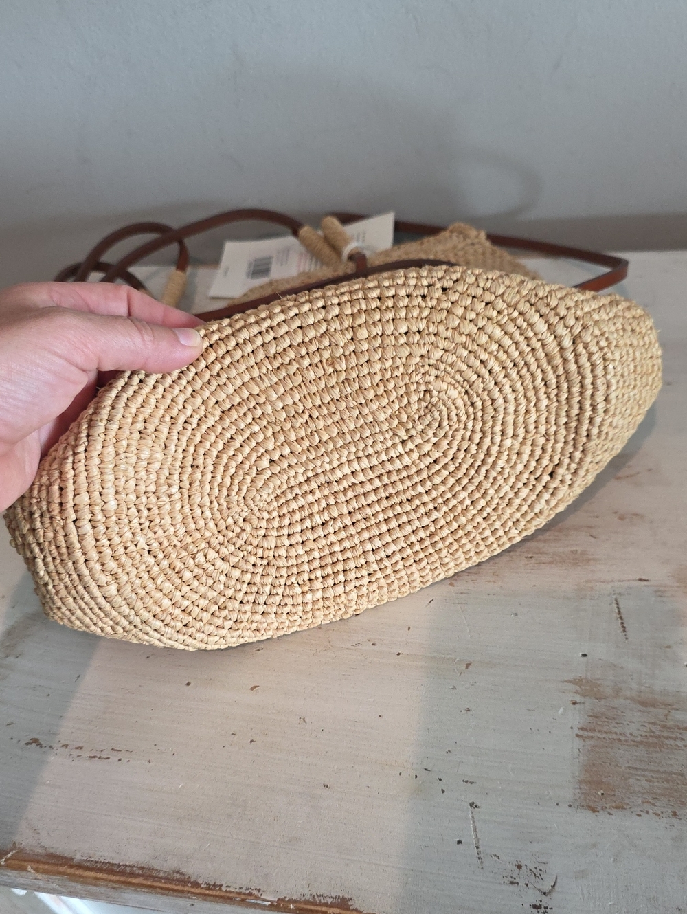 NWT Sezane Ralph Weaved Bag In Raffia - Picture 9 of 13